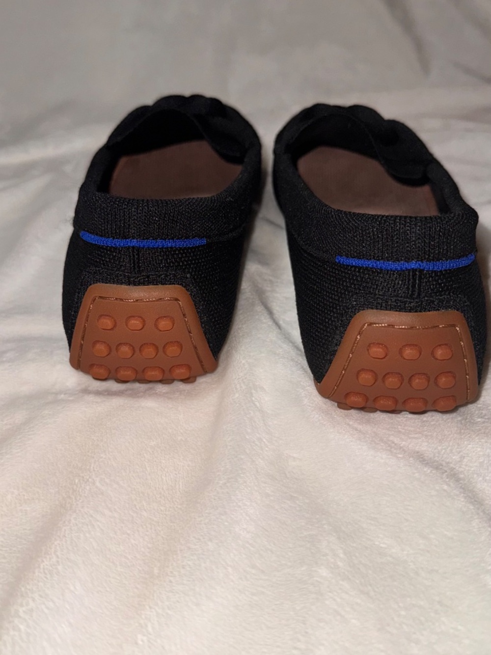 Rothy's Black Knit Driver Loafers slip-on comfort shoes women - Picture 3 of 4
